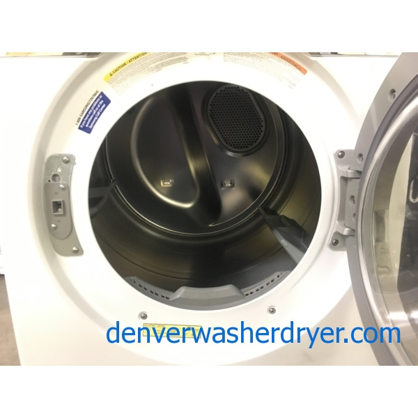 SAMSUNG Front-Load Dryer, White, Capacity 7.4 Cu.Ft., Steam, Sanitary Cycle, Quality Refurbished, 30-Day Warranty!