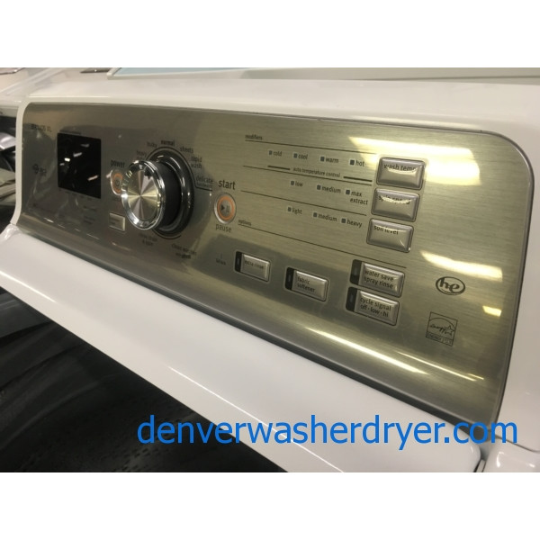 Awesome Maytag Bravos XL Washer, HE, Wash-Plate Style, Capacity 4.5 Cu.Ft., Quality Refurbished, 1-Year Warranty!