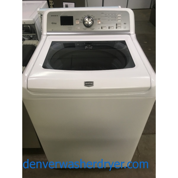 Awesome Maytag Bravos XL Washer, HE, Wash-Plate Style, Capacity 4.5 Cu.Ft., Quality Refurbished, 1-Year Warranty!