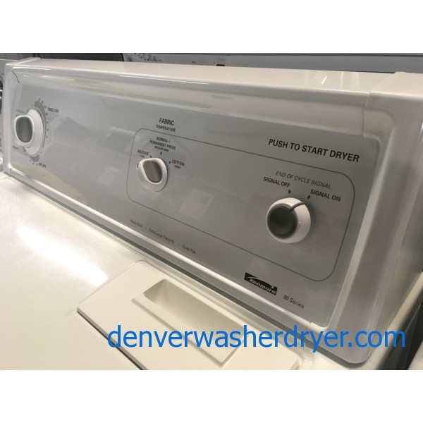 Kenmore 80 Series Set, Heavy-Duty, Electric, Agitator, Wrinkle Guard Option, 29″ Wide, Quality Refurbished, 1-Year Warranty!