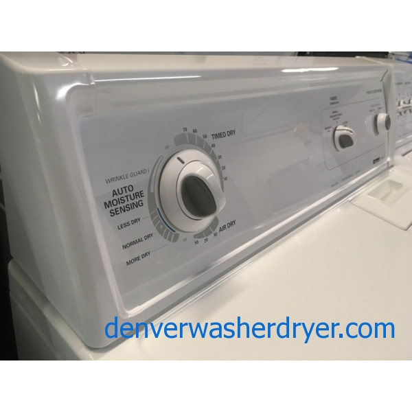 Kenmore 80 Series Set, Heavy-Duty, Electric, Agitator, Wrinkle Guard Option, 29″ Wide, Quality Refurbished, 1-Year Warranty!