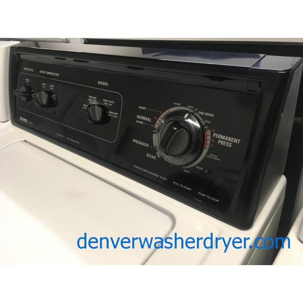 RARE! Kenmore 80 Series Washer w/ Black Headboard, Agitator, Heavy-Duty, Quality Refurbished, 1-Year Warranty!