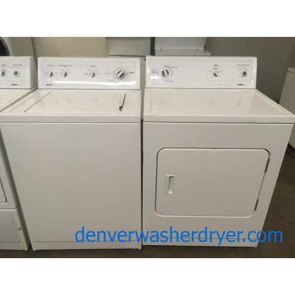 Kenmore 80 Series Set, Heavy-Duty, Electric, Agitator, Wrinkle Guard Option, 29″ Wide, Quality Refurbished, 1-Year Warranty!