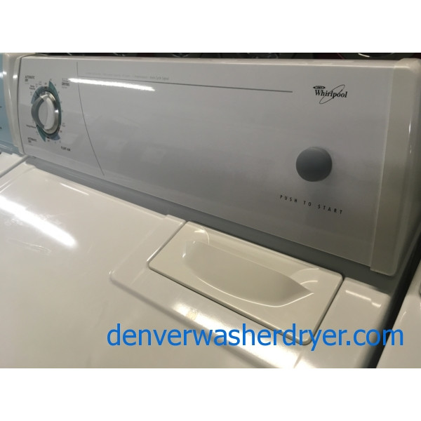 Whirlpool Washer and Dryer Set, Electric, Agitator, Quality Refurbished, 1-Year Warranty!