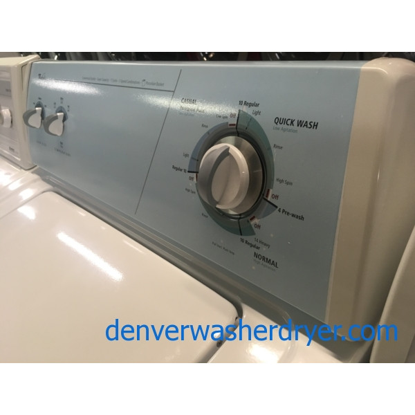 Whirlpool Washer and Dryer Set, Electric, Agitator, Quality Refurbished, 1-Year Warranty!