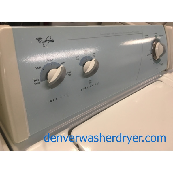 Whirlpool Washer and Dryer Set, Electric, Agitator, Quality Refurbished, 1-Year Warranty!