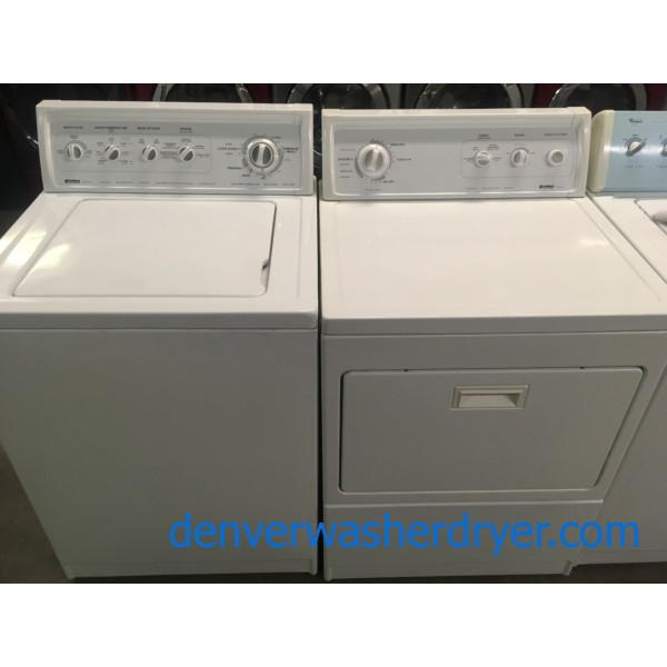 Heavy-Duty Kenmore 90 Series Washer and Dryer Set, Electric, Agitator, 27″ Wide, Quality Refurbished, 1-Year Warranty!