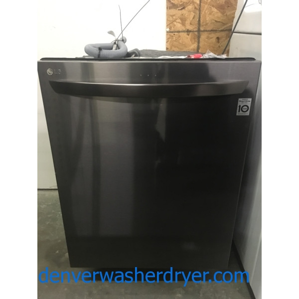 NEW!! LG Black Stainless Dishwasher, Built-In, Tall Tub, Energy-Star Rated, 3 Racks, WiFi Enabled, 1-Year Warranty!
