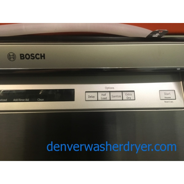 NEW!! Bosch Dishwasher, BuiltIn, Recessed Handle, Stainless, Sensor
