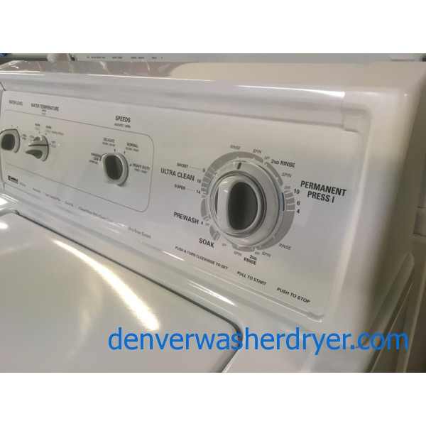 Kenmore 80 Series Washer, Agitator, Heavy-Duty, Adjust Speed, Capacity 3.2 Cu.Ft., Quality Refurbished, 1-Year Warranty!