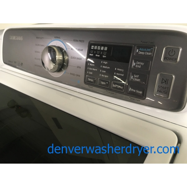 NEW!! Samsung AquaJet Washer, Deep Clean, Glass Lid, HE, Capacity 4.8