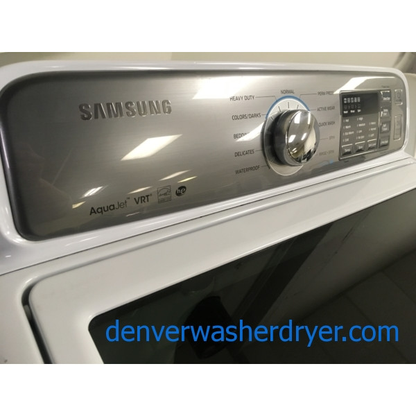 NEW!! Samsung AquaJet Washer, Deep Clean, Glass Lid, HE, Capacity 4.8