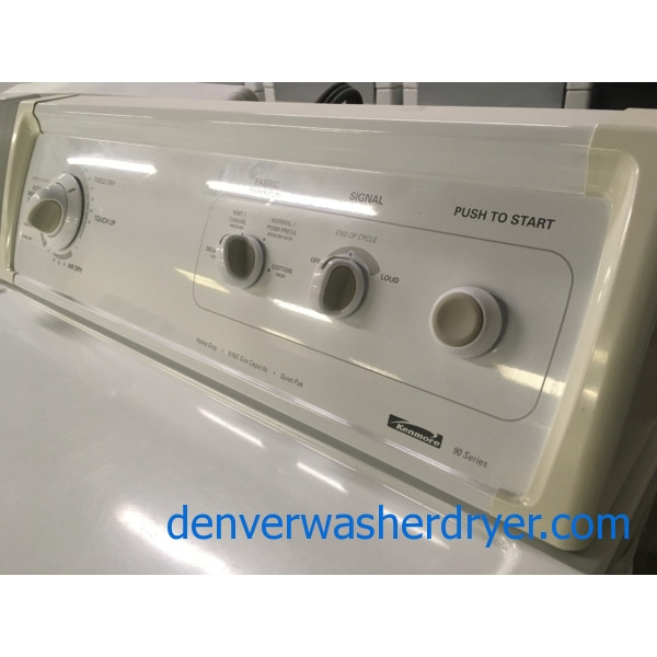 Awesome Kenmore 90 Series Washer and Dryer, Agitator, 27" Wide, 220V