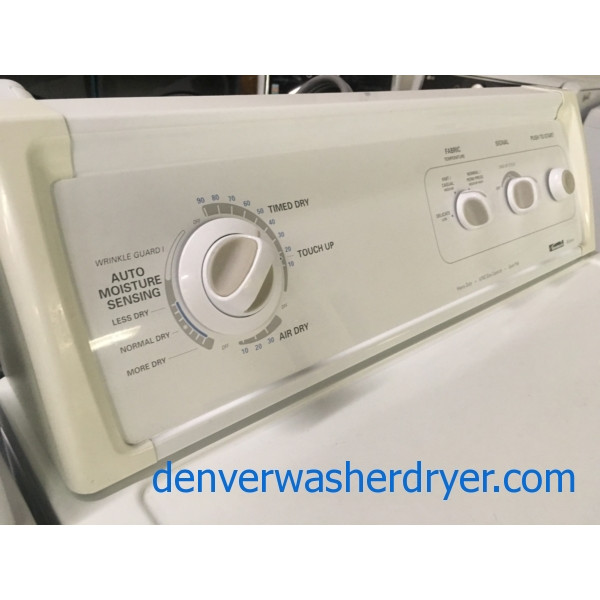 Awesome Kenmore 90 Series Washer and Dryer, Agitator, 27″ Wide, 220V, Capacity 7.0 Cu.Ft., Quality Refurbished, 1-Year Warranty!
