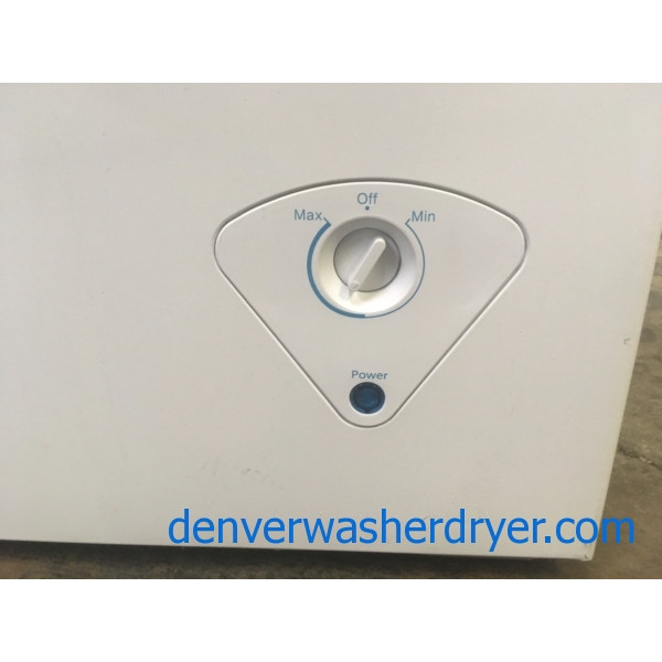 NEW!! Insignia Chest Freezer, White, Capacity 5.0 Cu.Ft., 29″ Wide, 1-Year Warranty!