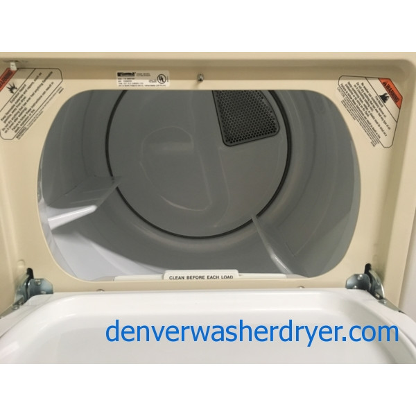 Awesome Bisque Kenmore 90 Series Set, HeavyDuty, Agitator, 27" Wide