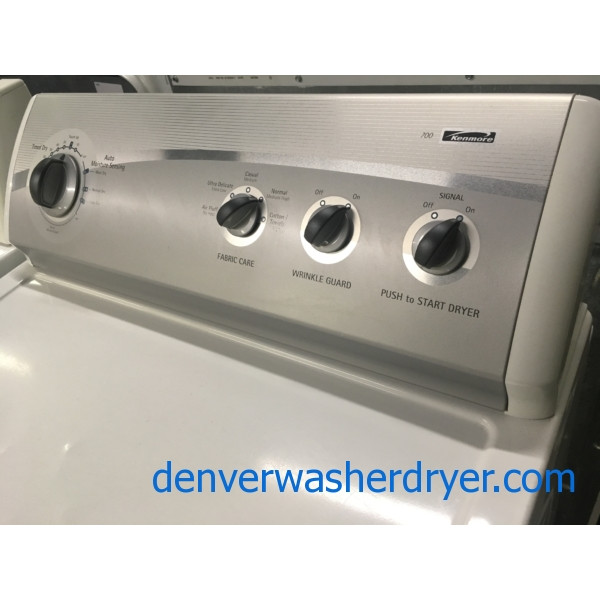 Kenmore 700 Dryer, 27" Wide, 220V, Wrinkle Guard Option, Capacity 7.0