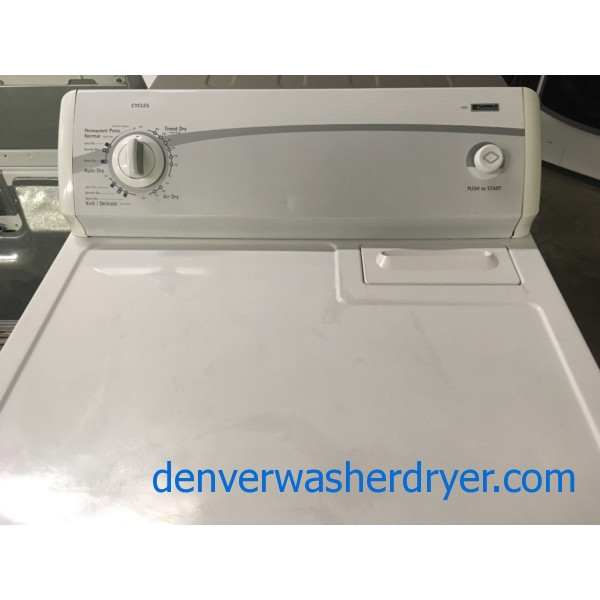 Kenmore 400 Dryer, Auto Dry, 29″ Wide, 220V, Wrinkle Guard Option, Capacity 7.0 Cu.Ft., Quality Refurbished, 1-Year Warranty Parts!
