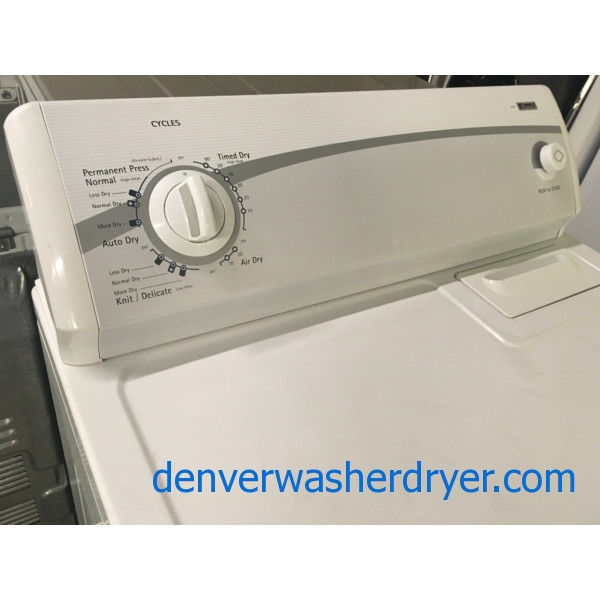 Kenmore 400 Dryer, Auto Dry, 29″ Wide, 220V, Wrinkle Guard Option, Capacity 7.0 Cu.Ft., Quality Refurbished, 1-Year Warranty Parts!