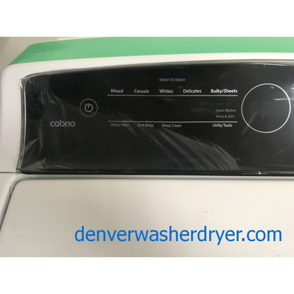 NEW!! Whirlpool Cabrio Top-Load Washer, HE, Energy-Star Rated, Stainless Drum, Wash-Plate, Sensor Wash, 1-Year Warranty!