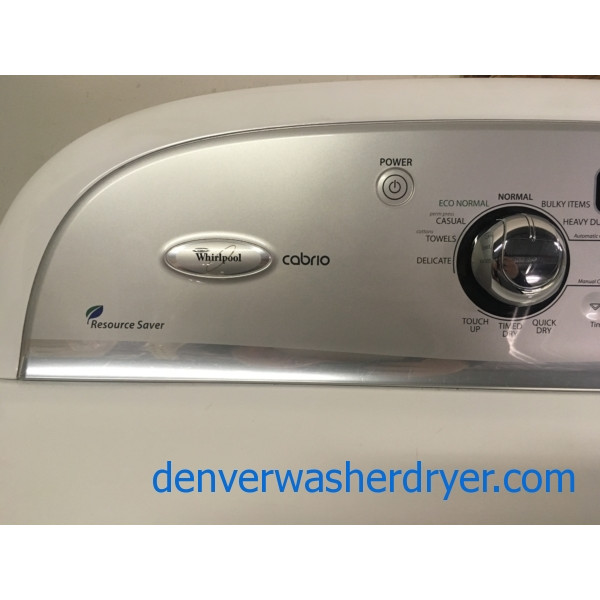 Wonderful Whirlpool Cabrio Dryer, 29″ Wide, Wrinkle Shield, Capacity 7.6 Cu.Ft., 220V, Quality Refurbished, 1-Year Warranty!