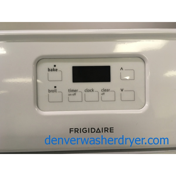 Nice Frigidaire GAS Range, White, 4 Burners, Quality Refurbished, 1