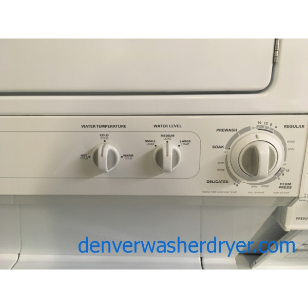 Kenmore Laundry Center, 27" Wide, Agitator, Extra Rinse Option, 220V