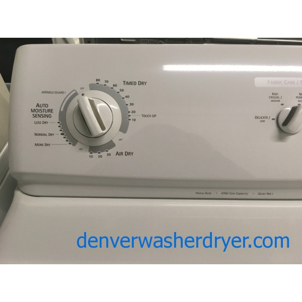 Heavy-Duty Kenmore Dryer, 27″ Wide, 220V, Capacity 7.0 Cu.Ft., Wrinkle Guard Option, Quality Refurbished, 1-Year Warranty!