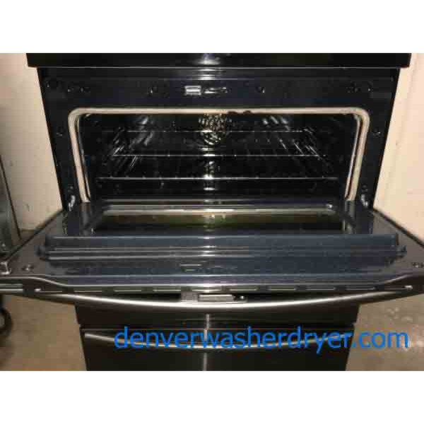 Samsung 30" Freestanding Electric Range, Flex DUO Oven, Black Stainless