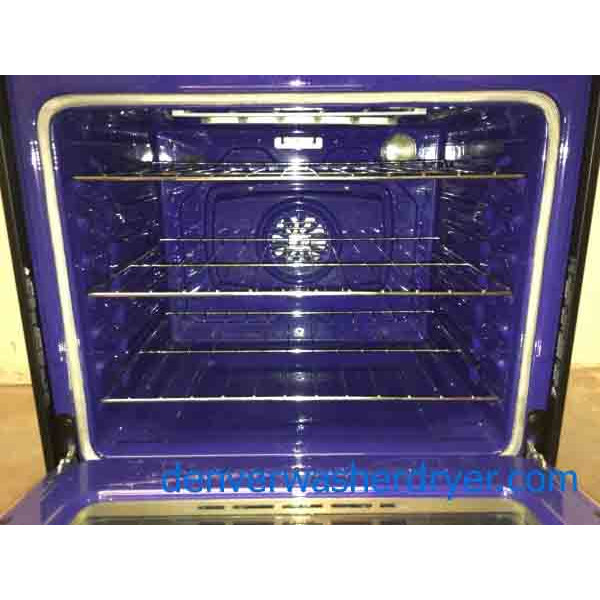 Stainless Range, 5-Burner Glass-Top, LG, Electric, 30″, Freestanding