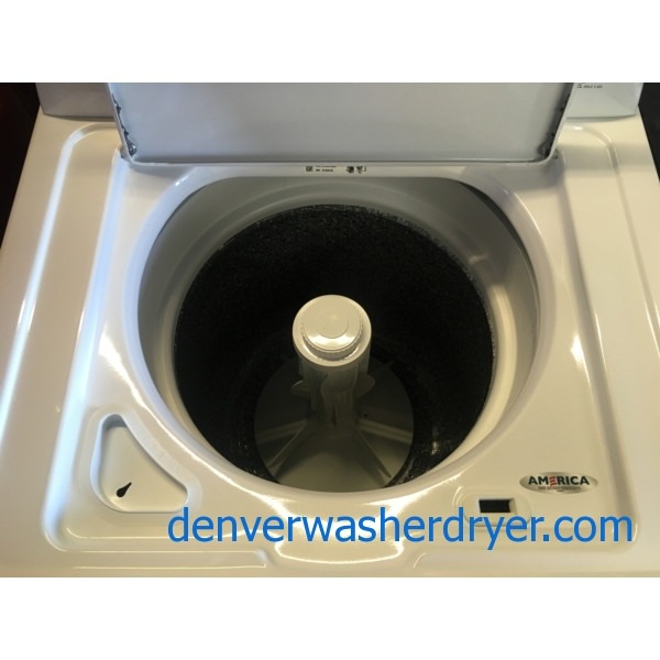 Great Admiral Washer, Agitator, Capacity 3.2 Cu.Ft., White, Quality Refurbished, 1-Year Warranty!