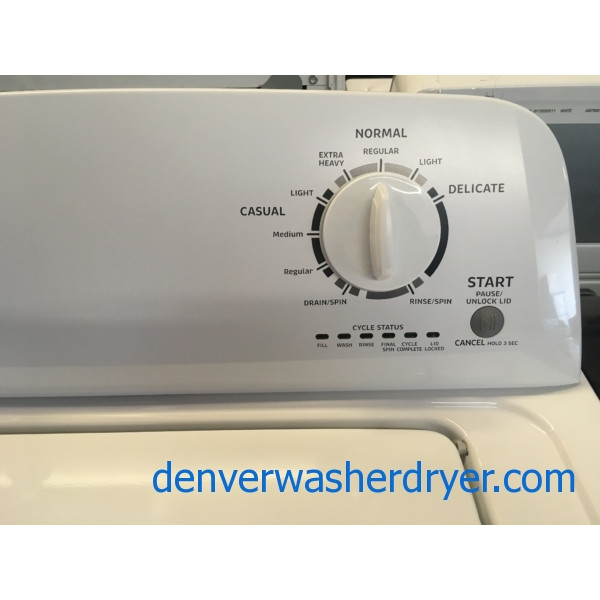 Great Admiral Washer, Agitator, Capacity 3.2 Cu.Ft., White, Quality Refurbished, 1-Year Warranty!