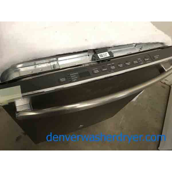 Brand New Flawless Slate GE Dishwasher with Bottle Jets!