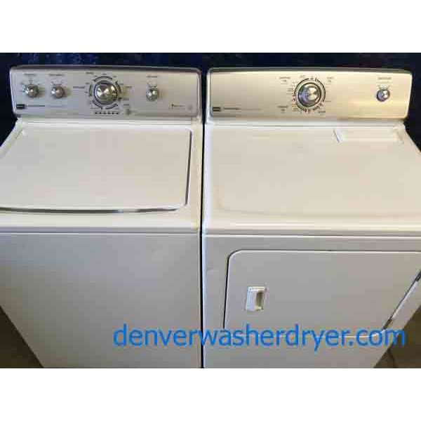 Amazing Maytag Washer and Dryer Set, 1-Year Warranty with fridge 3188