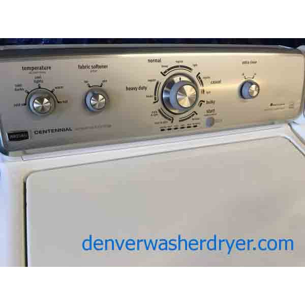 Amazing Maytag Washer and Dryer Set, 1-Year Warranty with fridge 3188