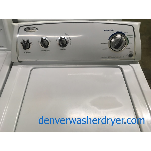 Great Whirlpool Washer, White, Agitator, Fabric Softener Option, Capacity 3.4 Cu.Ft., Quality Refurbished, 1-Year Warranty!
