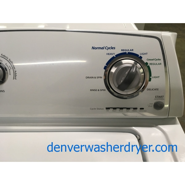 Great Whirlpool Washer, White, Agitator, Fabric Softener Option