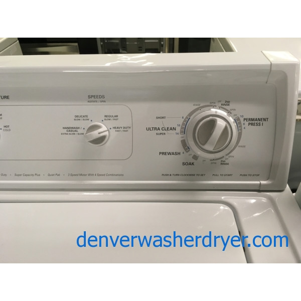 Heavy-Duty Kenmore 70 Series Washer, Agitator, Super Capacity Plus 3.2 Cu.Ft., 27″ Wide, Quality Refurbished, 1-Year Warranty!