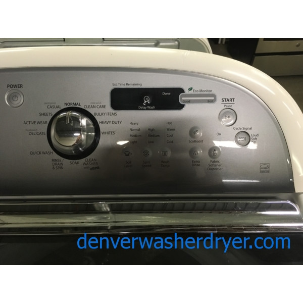 Wonderful Whirlpool Cabrio Platinum Washer, Steam Dryer, Electric, 1-Year Warranty!
