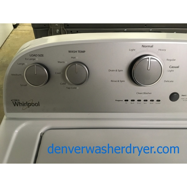 Great Whirlpool Washer, Capacity 3.6 Cu.Ft., Agitator, Clean Washer Cycle, Extra-Rinse Option, Quality Refurbished, 1-Year Parts Warranty !