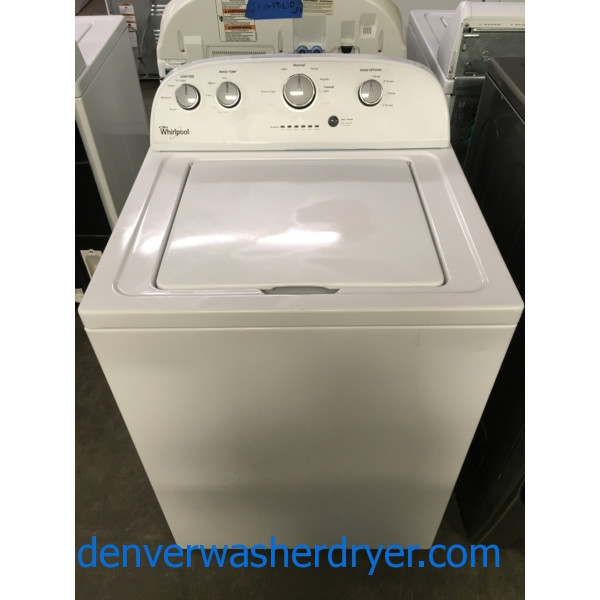 Lovely Whirlpool Washer, Agitator, Capacity 3.6 Cu.Ft., Extra-Rinse Option, Quality Refurbished, 1-Year Warranty!