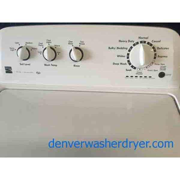 White HE Kenmore Top Load 3.5 cu. ft. Washer with Agitator and 6Month