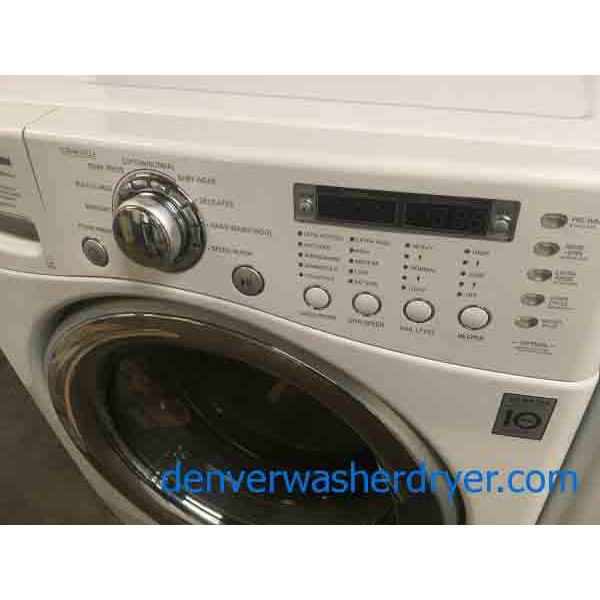 Stackable LG Tromm FrontLoad Energy Star Washer/Dryer Set with 1Year