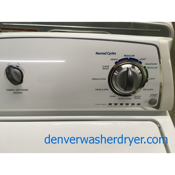Newer Whirlpool Washer, HE, Agitator, AutoLoad Sensing, Capacity 3.4