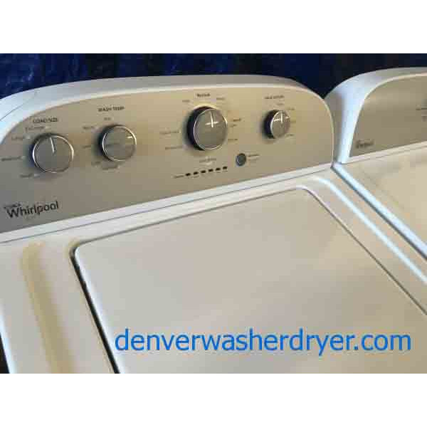 Matching White Whirlpool Washer and Dryer Set with a 6-Month Warranty!