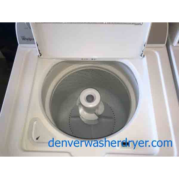 Matching White Whirlpool Washer and Dryer Set with a 6-Month Warranty!