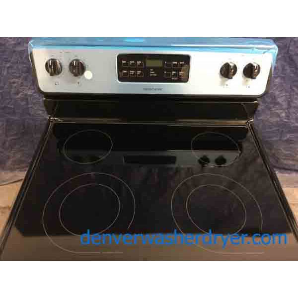 frigidaire black glass top stove