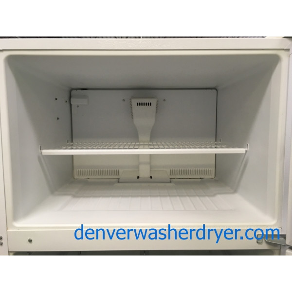 Nice Whirlpool Top-Mount Refrigerator, White Textured, Capacity 20.9 Cu.Ft., Humidity Control Crispers, Quality Refurbished, 1-Year Warranty!