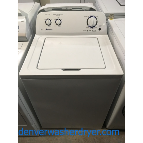 Newer AMANA Washer, Agitator, Capacity 3.5 Cu.Ft., HE, AutoLoad