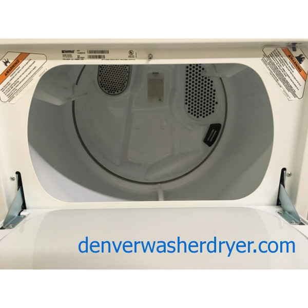 Great Kenmore 600 Series Set, Agitator, 220V, 29″ Wide, Washer Capacity 3.2 Cu.Ft., Wrinkle Guard Option, Quality Refurbished, 1-Year Warranty!